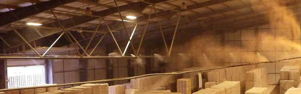 Low Energy Dust Suppression, Cooling and Humidification